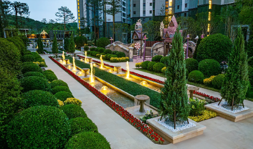 로열파크베이 리조트 컨셉의 수경 및 휴게시설