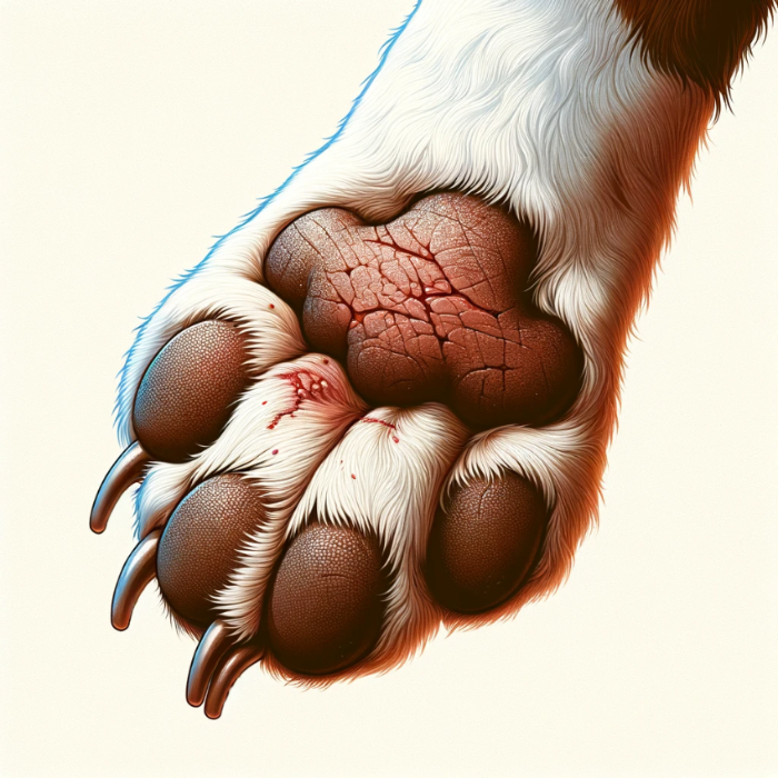 강아지 발바닥 까짐 이유 대처 방법 예방법