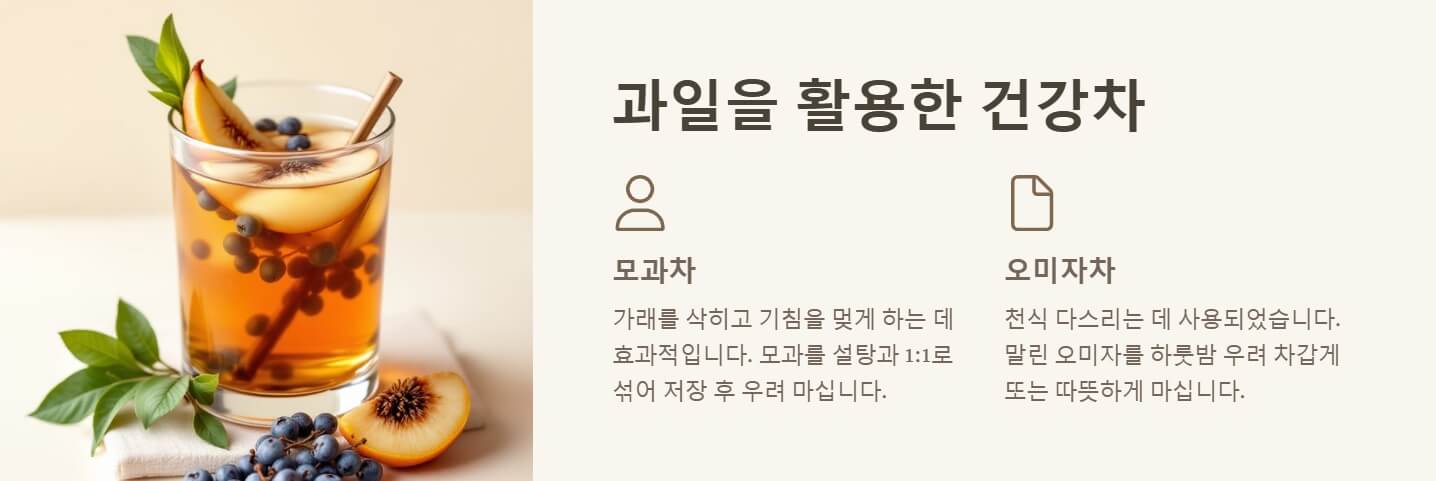 기침 가래에 좋은 차