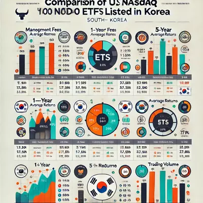 국내 미국 나스닥 100 ETF 8종 수수료, 수익율, 분배금 등 비교 분석