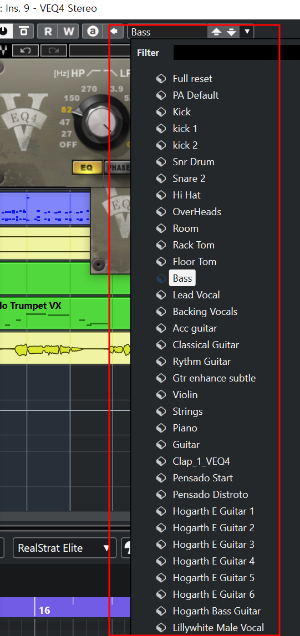 프리셋 로드(Load)