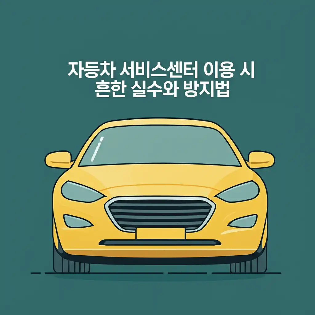 자동차 수리 후 정비 내역서를 꼼꼼히 확인하는 운전자 이미지