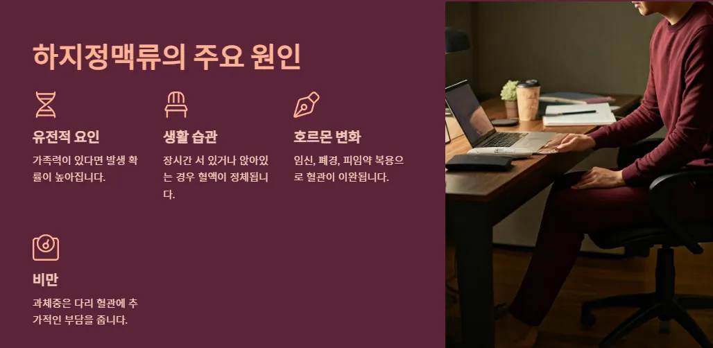 하지정맥류-원인