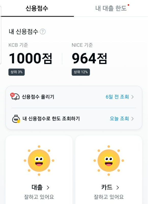 카카오페이 앱 화면