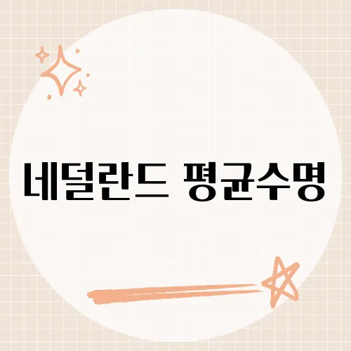 네덜란드 평균수명, 82세 돌파?