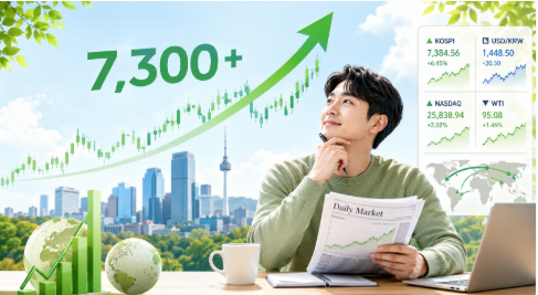 코스피 7,300 돌파 후 개인투자자가 오늘 멈춰서 봐야 할 시장 판단 기준