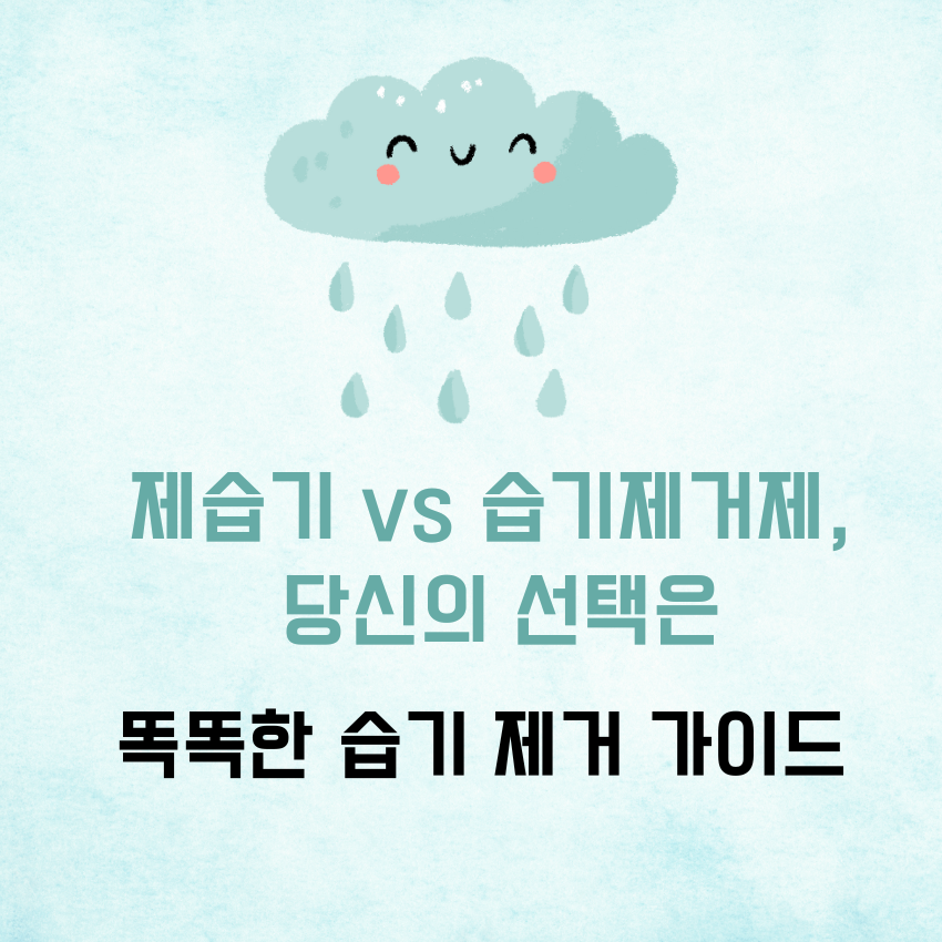 제습기 vs 습기제거제