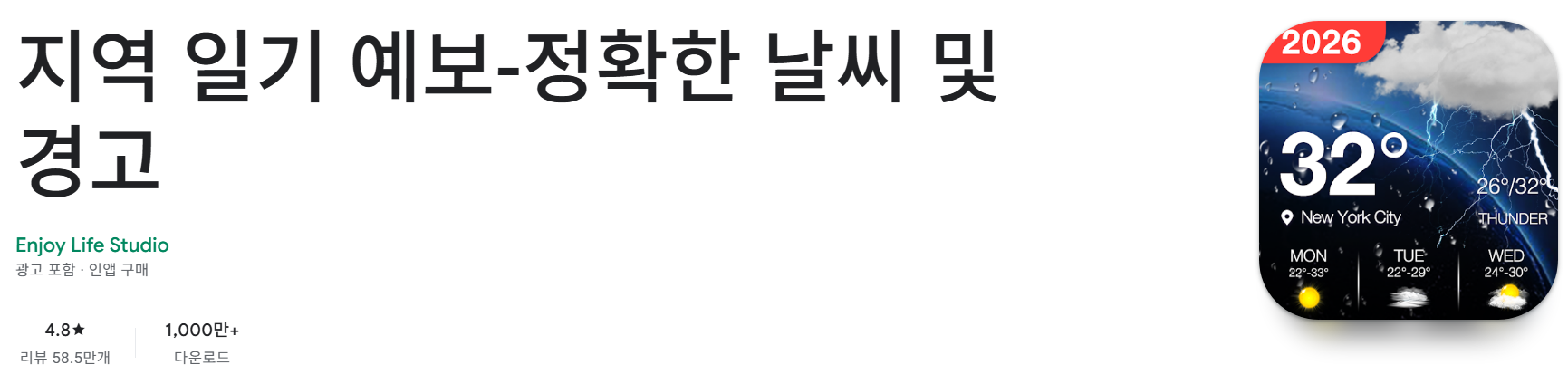 지역 일기 예보