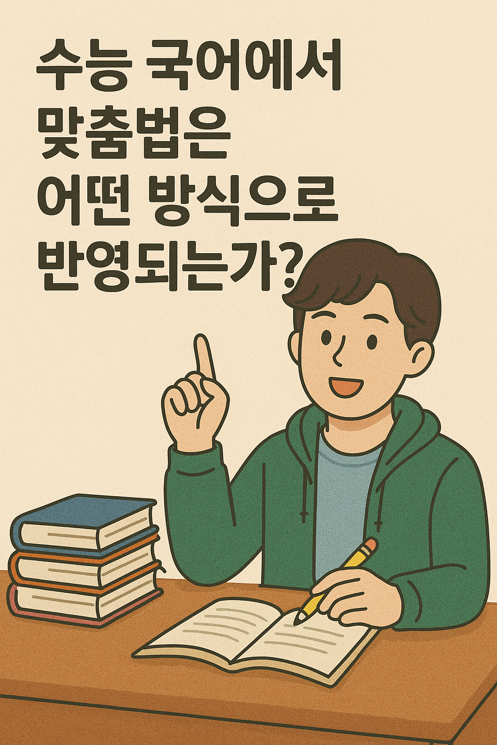 수능 국어에서 맞춤법은 어떤방식으로 반영되는가?