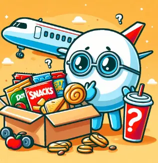 기내에 과자 반입되나요