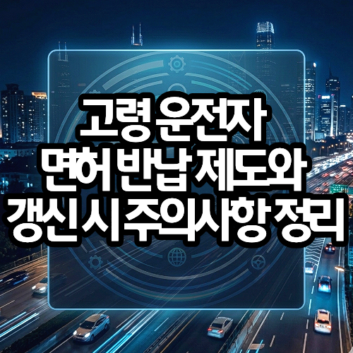 고령 운전자 면허 반납 제도와 갱신 시 주의사항 정리