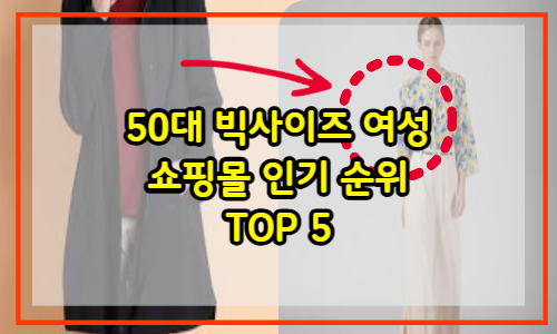 50대 빅사이즈 여성의류 쇼핑몰 인기 순위