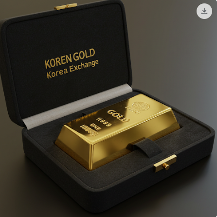 보관케이스에 놓여있는 골드바