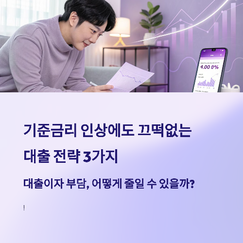 기준금리 인상에도 끄떡없는 대출 전략 3가지
