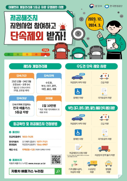 노후 경유차 조기폐차 신청방법 및 혜택 총정리