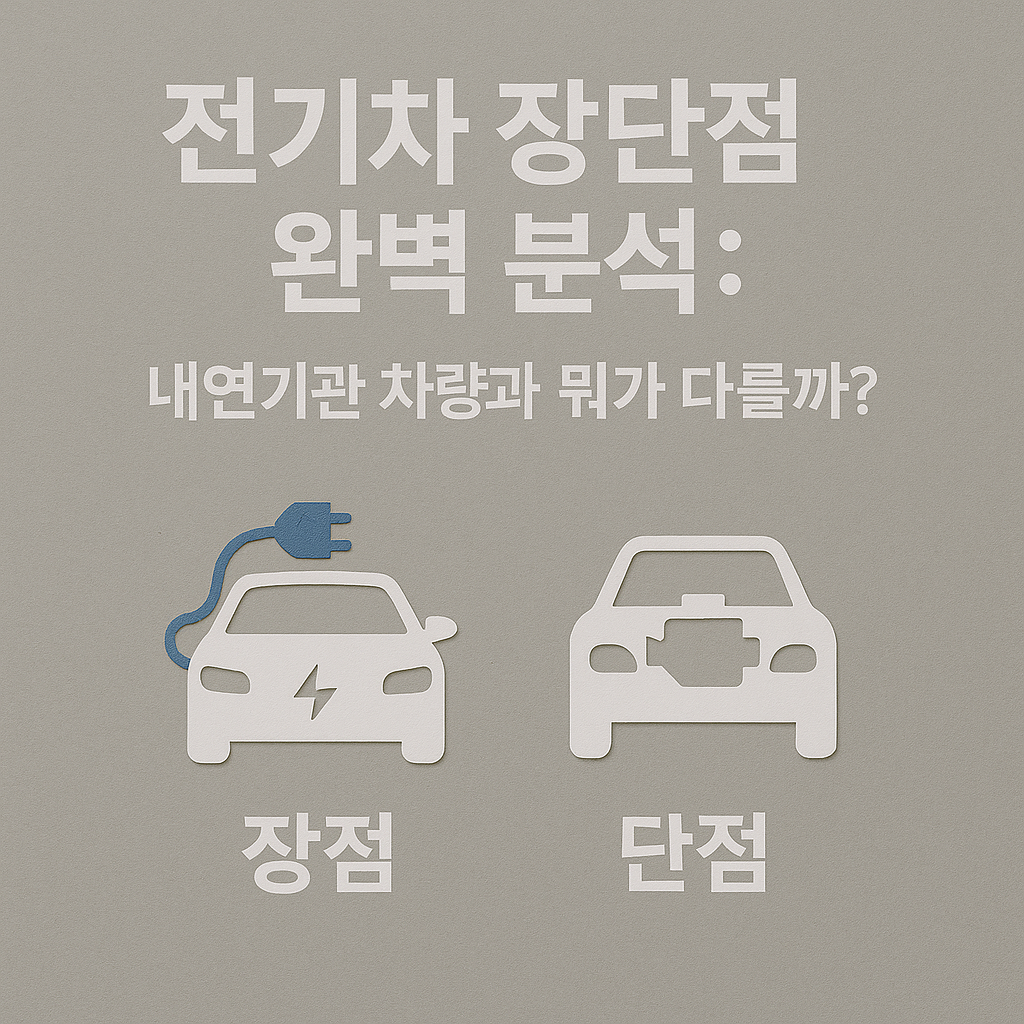 전기차 장단점 완벽 분석: 내연기관 차량과 뭐가 다를까