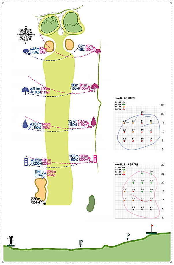뉴코리아CC 아웃 코스 8번 홀