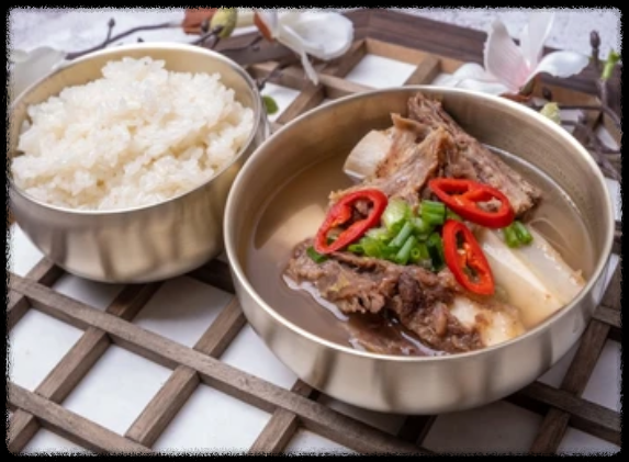 밥과 갈비탕