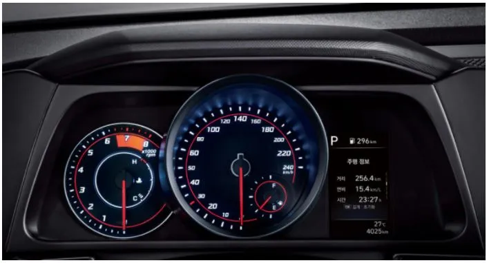 아반떼 기본 계기반