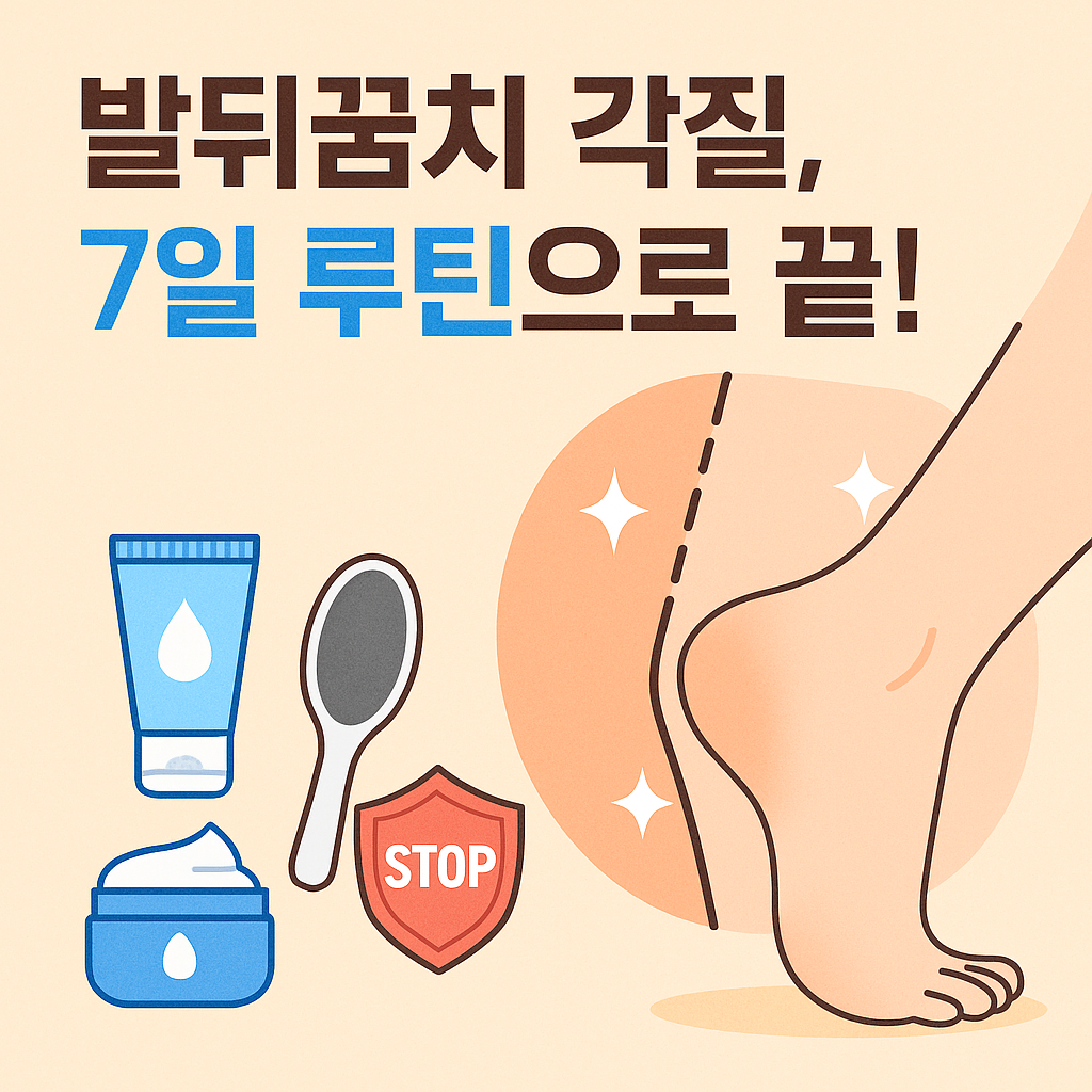 발 뒤꿈치 각질 관리 이미지