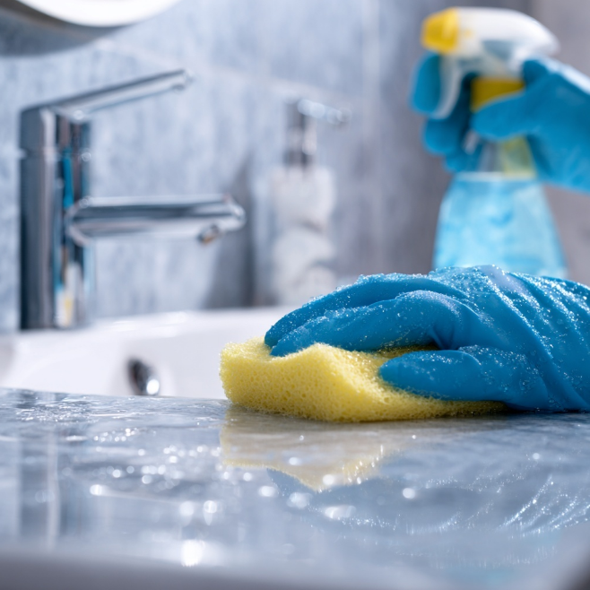 세면대 청소 정리