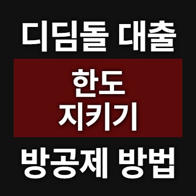 디딤돌 대출 방공제 MCG로 한도 지키는 법 3가지