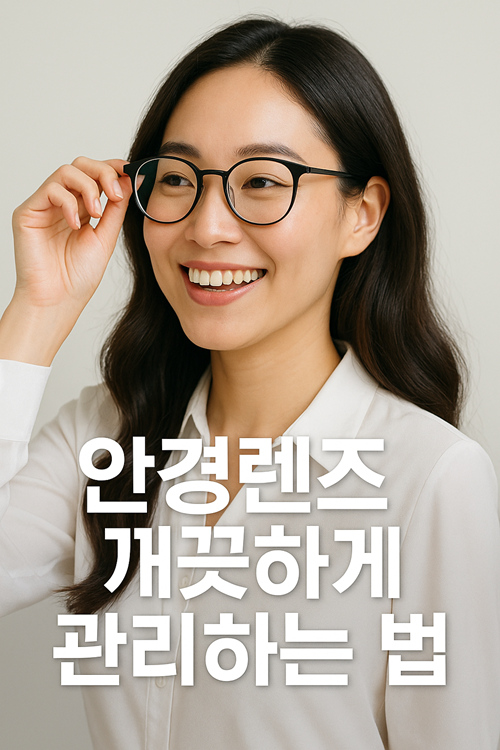 안경렌즈 깨끗하게 관리하는 법