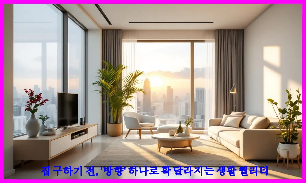 집 구하기 전, '방향' 하나로 확 달라지는 생활 퀄리티
