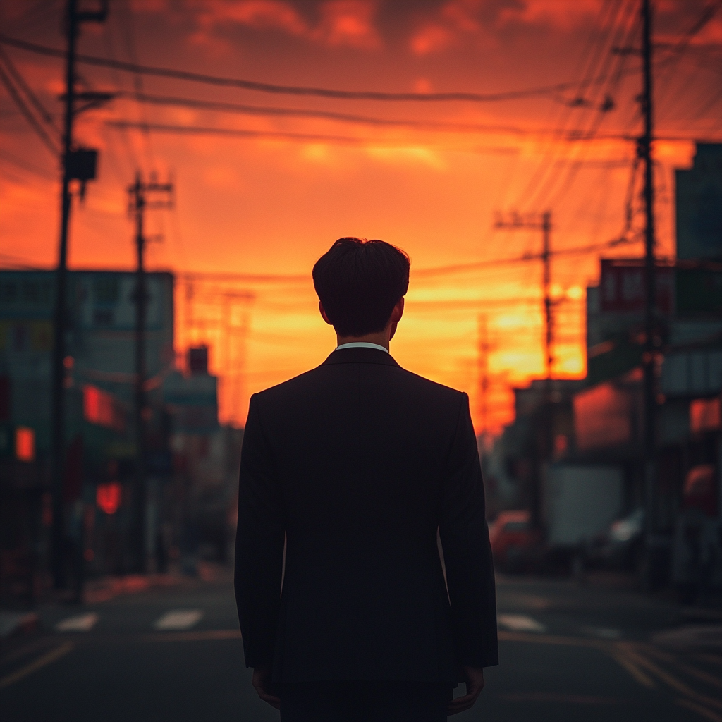 장제원 의원의 지는 해와 같은 인생을 나타냄