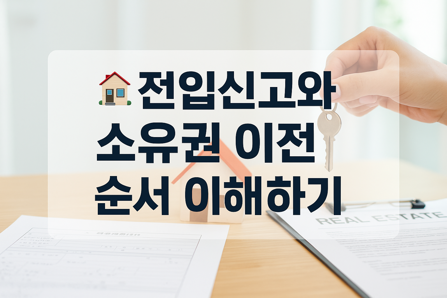 🏠 전입신고와 소유권 이전 순서 이해하기