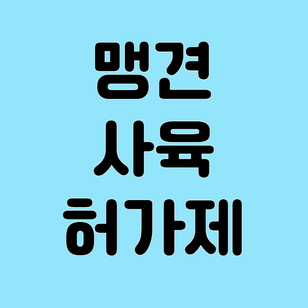 맹견 사육허가제