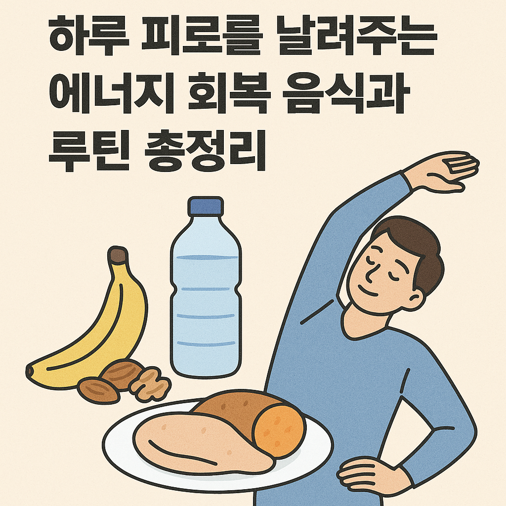 하루 피로를 날려주는 에너지 회복 음식과 루틴 총정리
