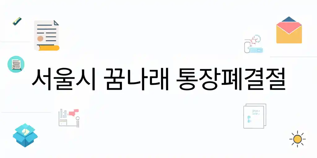 서울시 꿈나래 통장으로 폐결절 어려움을 이겨낼 젊은이의 희망