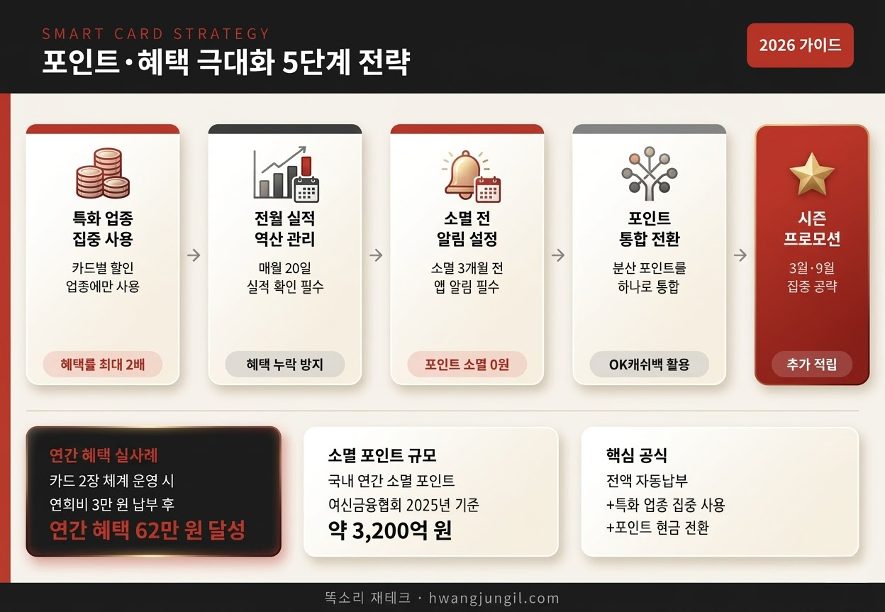 포인트·혜택 극대화 전략 인포그래픽