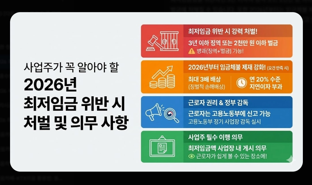 2026 최저임금 10,320원 확정! 내 월급은