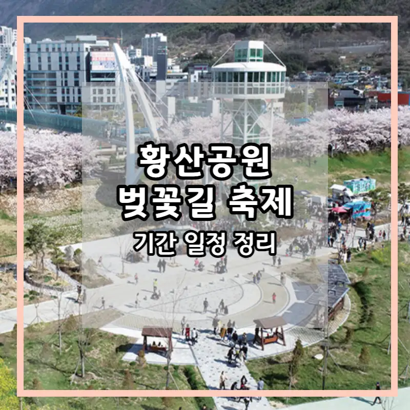 황산공원 벚꽃길 축제 썸네일 사진