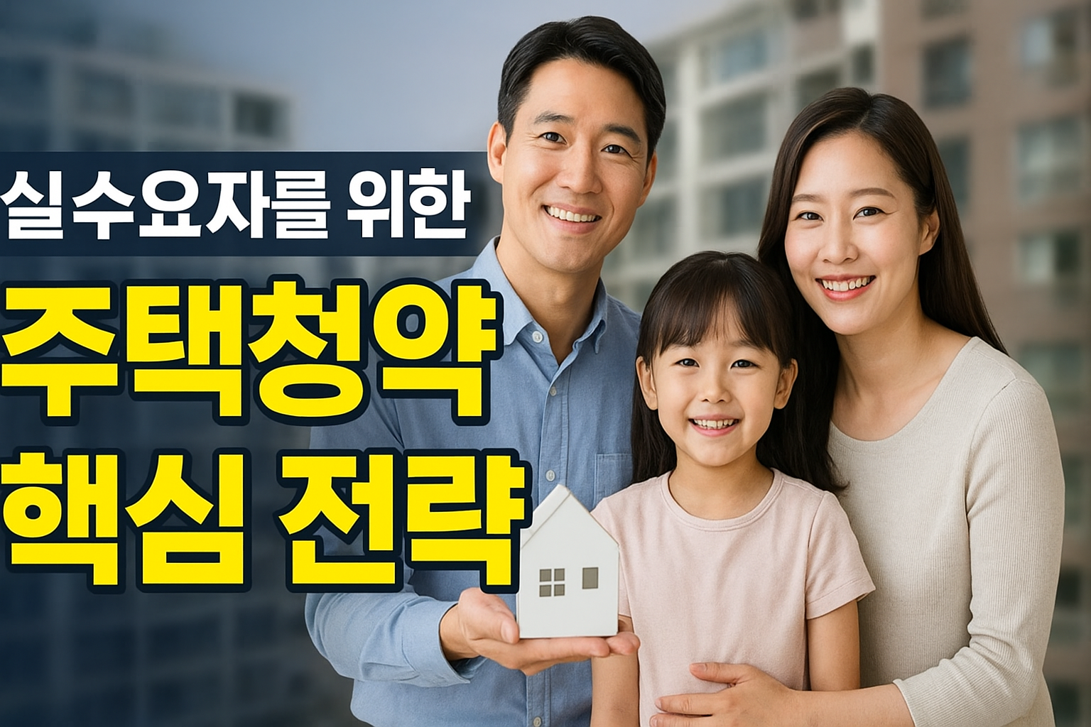 실수요자를 위한 주택청약 핵심 전략