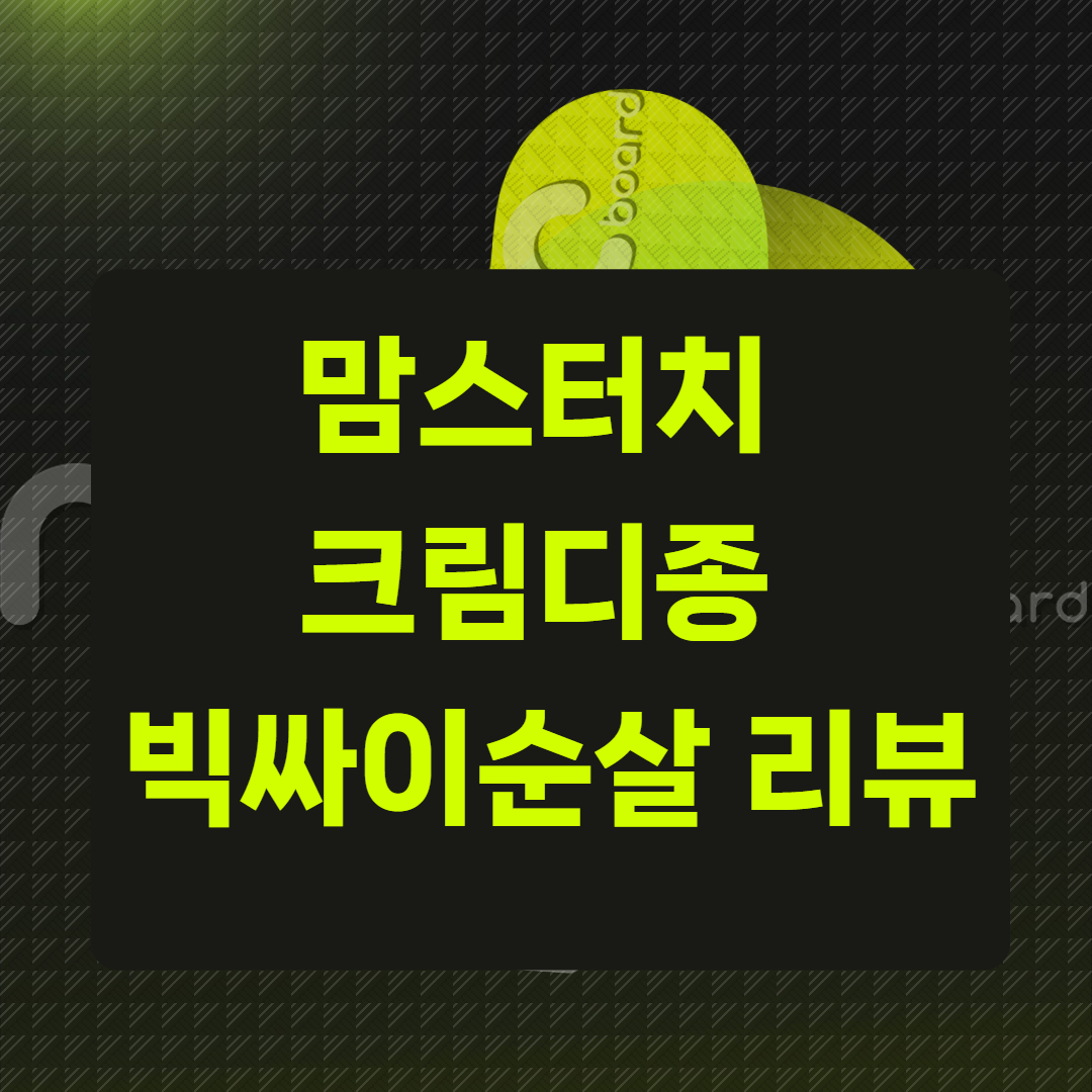 맘스터치 크림디종 빅싸이순살 리뷰
