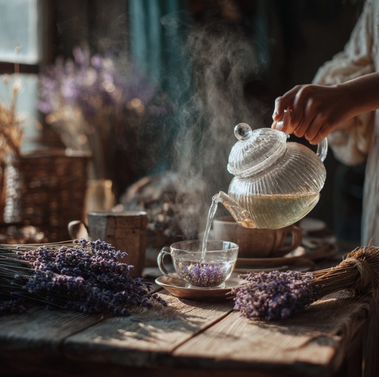 라벤더 차 만들기– 허브차와 함께하는 오후 티타임의 여유