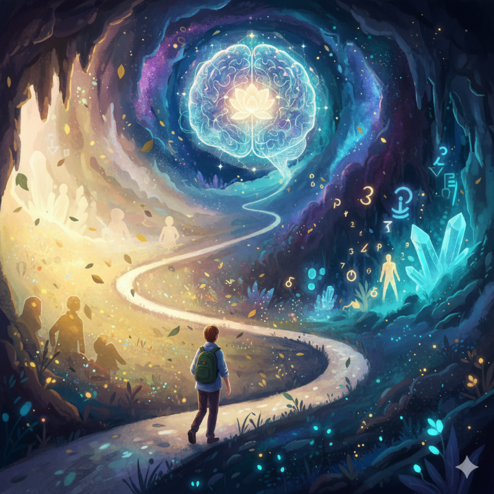 내면의 자아를 찾아 떠나는 모습