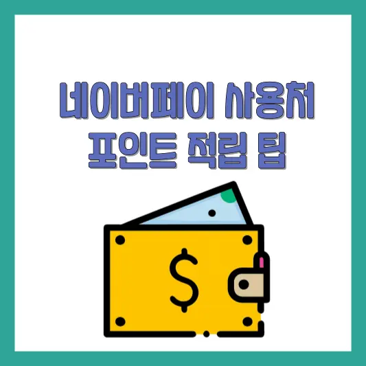 네이버페이 사용처 포인트 적립 팁