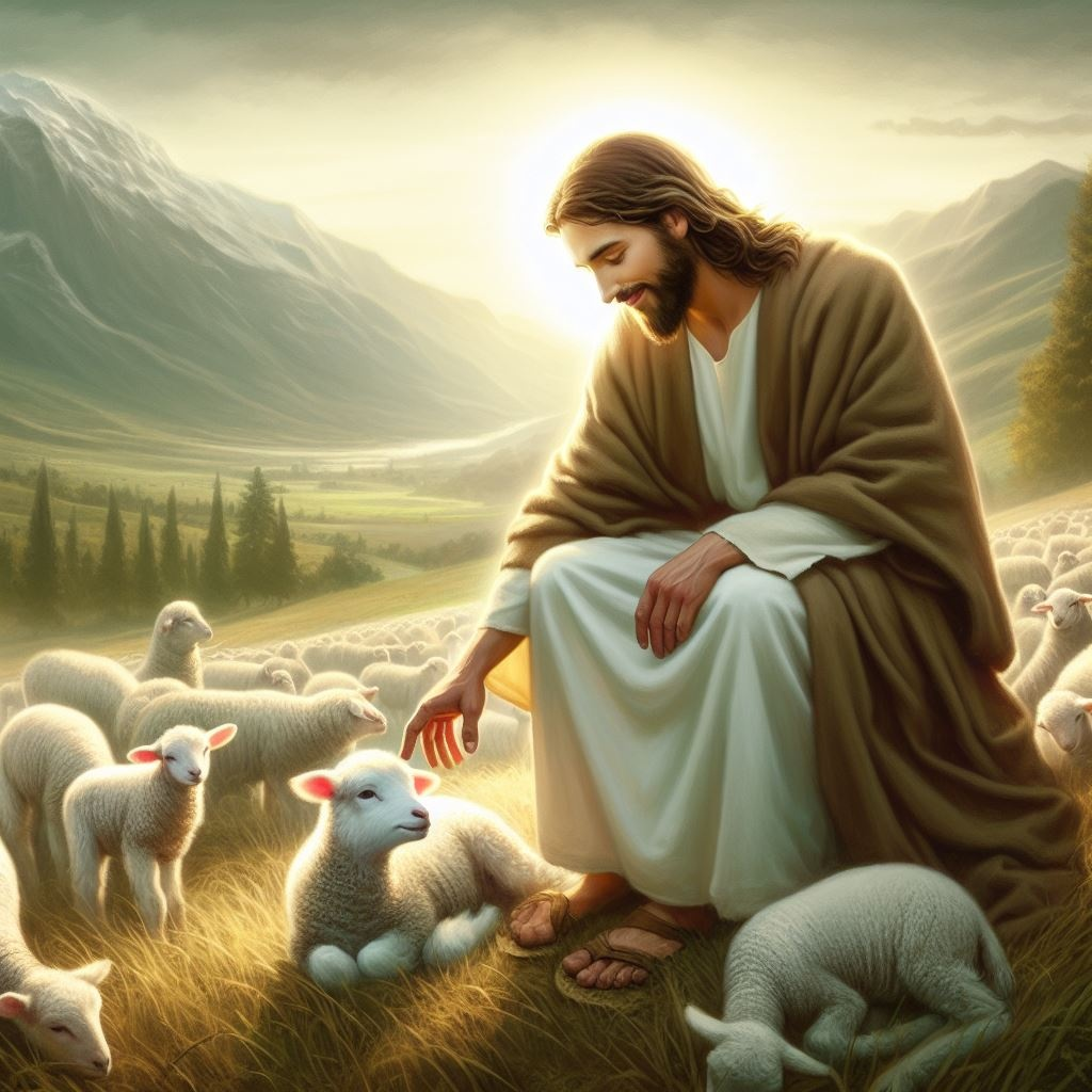 양을-돌보시는-예수님
