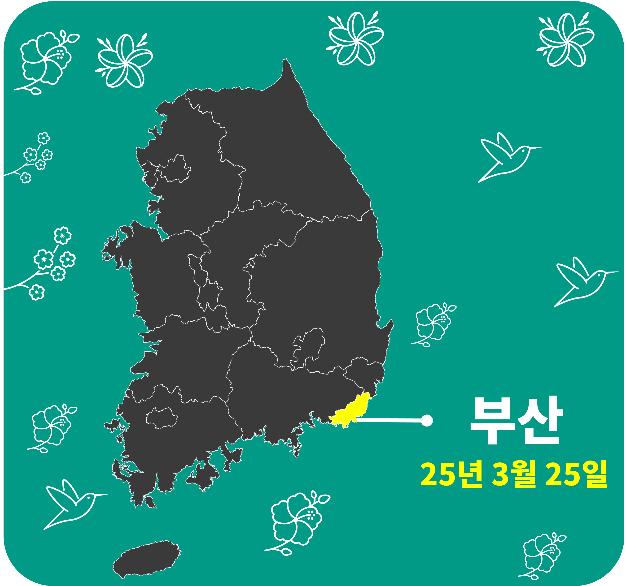 2025 벚꽃 개화시기 부산