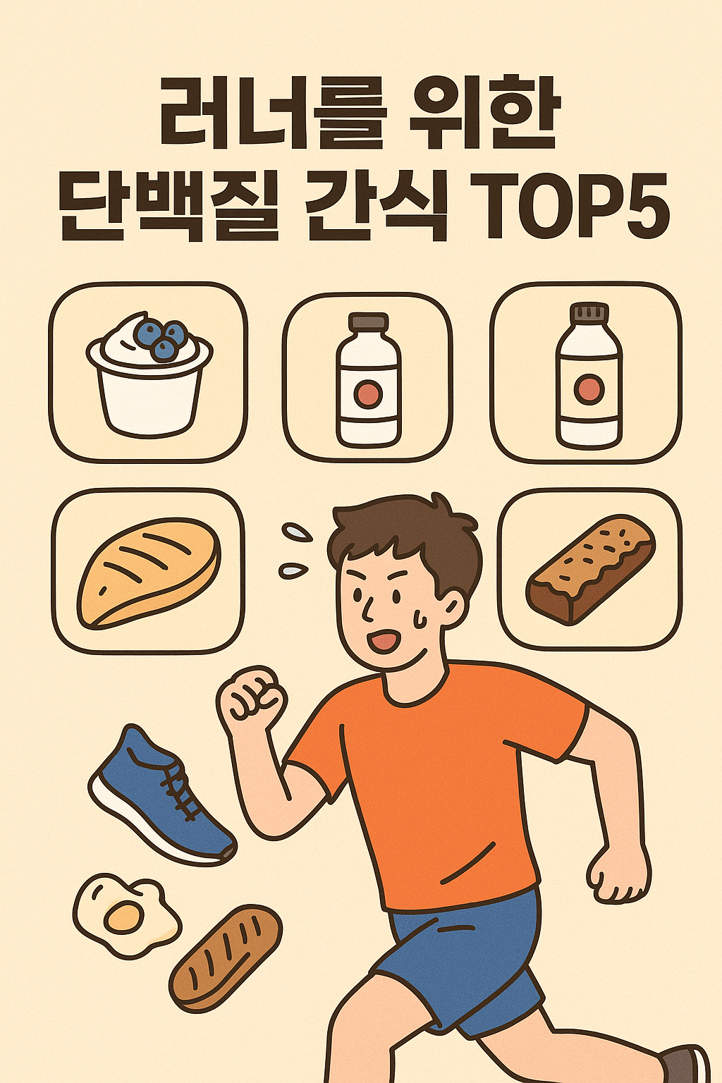 러너를 위한 단백질 간식 TOP5