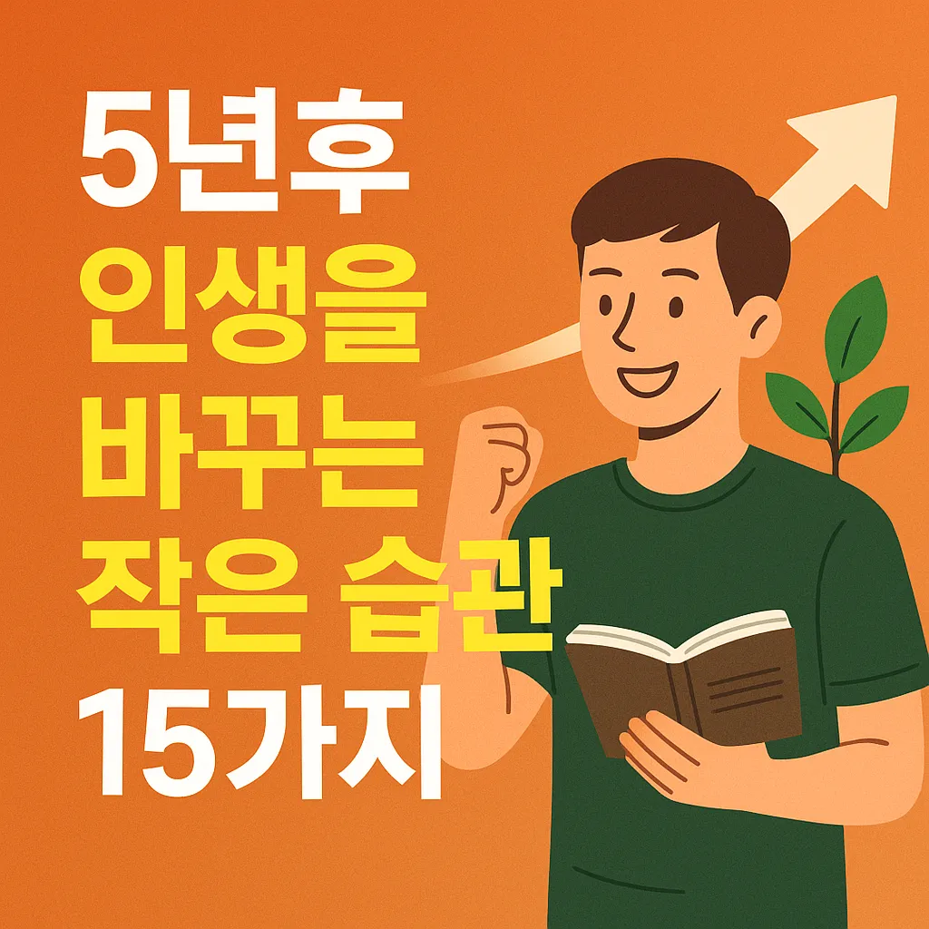 5년 뒤 인생이 달라지는 작은 습관 15가지