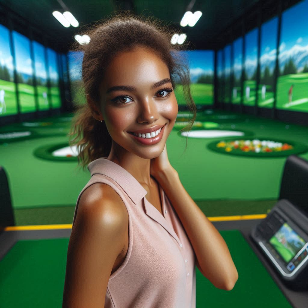 실내골프연습장 배경