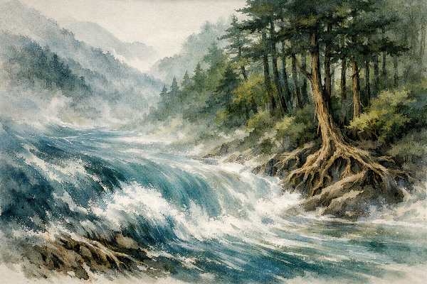 임인일주 성격과 인생 흐름을 물상으로 표현한 이미지