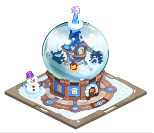 영원한 겨울의 스노우 글로브