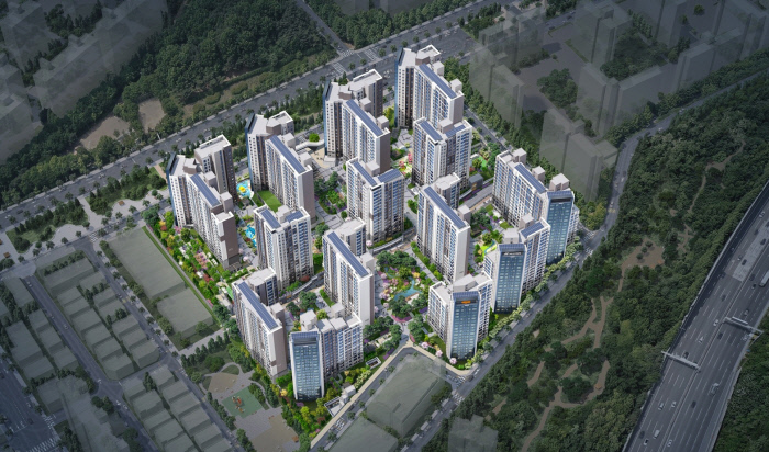 힐스테이트E편한세상 문장 조감도