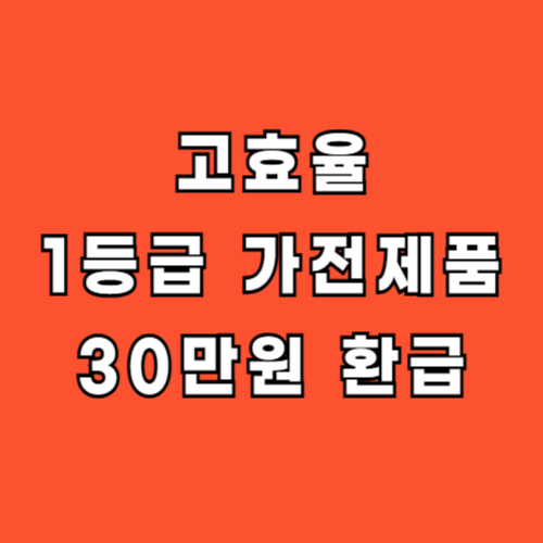 고효율 가전제품 환급 신청 대상